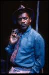 Actor Cleavant Derricks in a scene fr. the Broadway musical "Big Deal" (New York)