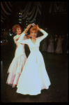 Actresses (L-R) Janet Stewart White & Dorothy Loudon in a scene fr. the Broadway musical "Ballroom." (New York)