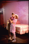 Actors Liz Callaway & Todd Graff in a scene fr. the commercial of the Broadway musical "Baby." (New York)