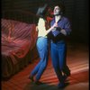 Actors Martin Vidnovic & Catherine Cox in a scene fr. the Broadway musical "Baby." (New York)