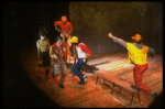 Actors (L-2L) Todd Graff & James Congdon in a scene fr. the Broadway musical "Baby." (New York)