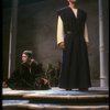 Actors Priscilla Smith & F. Murray Abraham in a scene fr. the New York Shakespeare production of the play "Antigone." (New York)