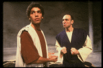 Actors (L-R) Peter Francis-James & F. Murray Abraham in a scene fr. the New York Shakespeare production of the play "Antigone." (New York)