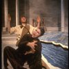 Actors Jeffrey Bravin & Priscilla Smith in a scene fr. the New York Shakespeare production of the play "Antigone." (New York)