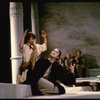 Actors Jeffrey Bravin & Priscilla Smith in a scene fr. the New York Shakespeare production of the play "Antigone." (New York)