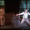 Actors (L-R) Donald O'Connor & Marcel Forestieri in a scene fr. the Broadway musical "Bring Back Birdie." (New York)