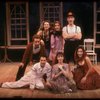 Actors (Top L-R) Donna Murphy, Mary Beth Peil & J. K. Simmons, (Middle) Andrew Hill Newman, (Bottom L-R) Todd Graff, Crista Moore & Barbara Walsh, in a scene fr. the Off-Broadway musical "Birds of Paradise." (New York)