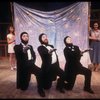 Actors (L-R) J. K. Simmons, Andrew Hill Newman & Donna Murphy dressed as penguins in a scene fr. the Off-Broadway musical "Birds of Paradise." (New York)