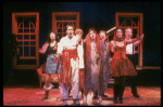 Actors (L-R) Donna Murphy, Todd Graff, Mary Beth Peil, Crista Moore, Andrew Hill Newman, Barbara Walsh & J. K. Simmons in a scene fr. the Off-Broadway musical "Birds of Paradise." (New York)
