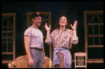 Actors J. K. Simmons & Barbara Walsh in a scene fr. the Off-Broadway musical "Birds of Paradise." (New York)