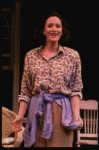 Actress Barbara Walsh in a scene fr. the Off-Broadway musical "Birds of Paradise." (New York)