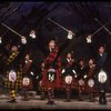 Ice skater/dancer John Curry (C) & ensemble in the "Sword Dance" fr. the Broadway revival of the musical "Brigadoon." (New York)