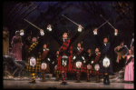 Ice skater/dancer John Curry (C) & ensemble in the "Sword Dance" fr. the Broadway revival of the musical "Brigadoon." (New York)