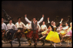 Dancer Marina Eglevsky & ice skater/dancer John Curry (C) in a scene fr. the Broadway revival of the musical "Brigadoon." (New York)