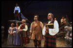 Actors (3R-R) Casper Roos, Kenneth Kantor & Jack Dabdoub in a scene fr. the Broadway revival of the musical "Brigadoon." (New York)