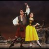 Dancer Marina Eglevsky & ice skater/dancer John Curry in a scene fr. the Broadway revival of the musical "Brigadoon." (New York)