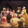 Actress Meg Bussert (C) w. female ensemble in a scene fr. the Broadway revival of the musical "Brigadoon." (New York)