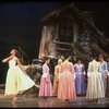Actress Mollie Smith (L) w. female ensemble in a scene fr. the Broadway revival of the musical "Brigadoon." (New York)