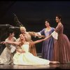 Actress Mollie Smith (C) w. female ensemble in a scene fr. the Broadway revival of the musical "Brigadoon." (New York)