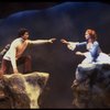 Actors Martin Vidnovic & Meg Bussert in a scene fr. the Broadway revival of the musical "Brigadoon." (New York)