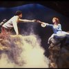 Actors Martin Vidnovic & Meg Bussert in a scene fr. the Broadway revival of the musical "Brigadoon." (New York)