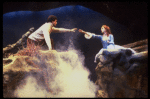 Actors Martin Vidnovic & Meg Bussert in a scene fr. the Broadway revival of the musical "Brigadoon." (New York)