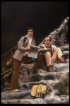 Actors (L-R) Martin Vidnovic & Mark Zimmerman in a scene fr. the Broadway revival of the musical "Brigadoon." (New York)