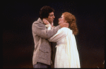 Actors Martin Vidnovic & Meg Bussert in a scene fr. the Broadway revival of the musical "Brigadoon." (New York)
