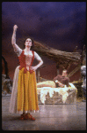 Actors Mark Zimmerman & Elaine Hausman in a scene fr. the Broadway revival of the musical "Brigadoon." (New York)