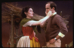Actors Mark Zimmerman & Elaine Hausman in a scene fr. the Broadway revival of the musical "Brigadoon." (New York)