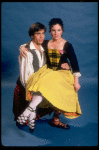 Dancers Jeff Harvey & Marina Eglevsky in a publicity shot fr. the replacement cast of the Broadway revival of the musical "Brigadoon." (New York)