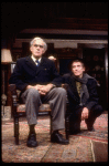 Actors (L-R) Abe Vigoda & William Hickey in a scene fr. the Broadway revival of the play "Arsenic and Old Lace." (New York)