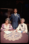 Actors (L-R) Jean Stapleton, Tony Roberts & Polly Holliday in a scene fr. the Broadway revival of the play "Arsenic and Old Lace." (New York)
