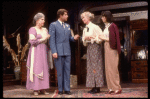 Actors (L-R) Jean Stapleton, Tony Roberts, Polly Holliday & Mary Layne in a scene fr. the Broadway revival of the play "Arsenic and Old Lace." (New York)