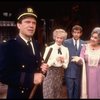 Actors (L-R) Barry Snider, Polly Holliday, Tony Roberts & Jean Stapleton in a scene fr. the Broadway revival of the play "Arsenic and Old Lace." (New York)