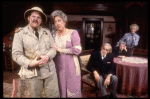 Actors (L-R) Michael John McGann, Jean Stapleton, Abe Vigoda, William Hickey & Polly Holliday in a scene fr. the Broadway revival of the play "Arsenic and Old Lace." (New York)