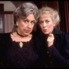Actresses (L-R) Jean Stapleton & Polly Holliday in a scene fr. the Broadway revival of the play "Arsenic and Old Lace." (New York)