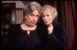 Actresses (L-R) Jean Stapleton & Polly Holliday in a scene fr. the Broadway revival of the play "Arsenic and Old Lace." (New York)