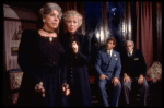 Actors (L-R) Jean Stapleton, Polly Holliday, Tony Roberts & Abe Vigoda in a scene fr. the Broadway revival of the play "Arsenic and Old Lace." (New York)