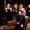 Actors (L-R) J. J. Johnston, Michael John McGann, Polly Holliday, Andrew Gorman, Jean Stapleton & Gwyllum Evans in a scene fr. the Broadway revival of the play "Arsenic and Old Lace." (New York)