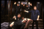 Actors (Back L-R) Andrew Gorman, William Metzo & Kevin McClarnon, (Front L-R) Larry Storch & Jonathan Frid in a scene fr. the replacement cast of the Broadway revival of "Arsenic and Old Lace." (New York)