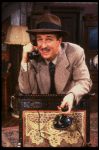 Actor Gary Sandy in a scene fr. the replacement cast of the Broadway revival of "Arsenic and Old Lace." (New York)