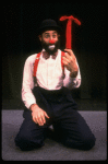 Actor Avner Eisenberg  in a scene fr. the Off-Broadway one man show "Avner the Eccentric." (New York)