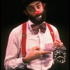 Actor Avner Eisenberg  in a scene fr. the Off-Broadway one man show "Avner the Eccentric." (New York)