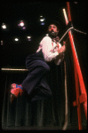 Actor Avner Eisenberg  in a scene fr. the Off-Broadway one man show "Avner the Eccentric." (New York)