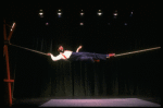 Actor Avner Eisenberg in a scene fr. the Off-Broadway one man show "Avner the Eccentric." (New York)