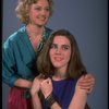 Actresses (L-R) Caroline Kava & Barbara Wilder in a publicity shot fr. the Puerto Rican Traveling Theatre's production of the Off-Broadway play "The Bitter Tears of Petra von Kant." (New York)