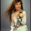 Actress Laura Theodore in a scene fr. the Off-Broadway musical revue "Beehive." (New York)