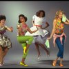 Actresses (L-R) Alison Fraser, Jasmine Guy, Adriane Lenox & Pattie Darcy in a scene fr. the Off-Broadway musical revue "Beehive." (New York)