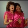 Actresses (L-R) Pattie Darcy & Peggi Blu in a scene fr. the Off-Broadway musical revue "Beehive." (New York)